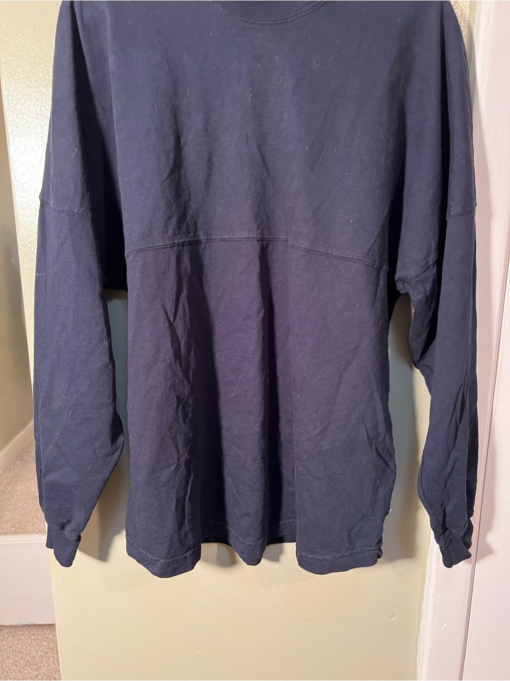 Spirit Jersey Unisex Size Medium Long Sleeve T-Shirt Navy Blue Orange Denver CO - Picture 4 of 10